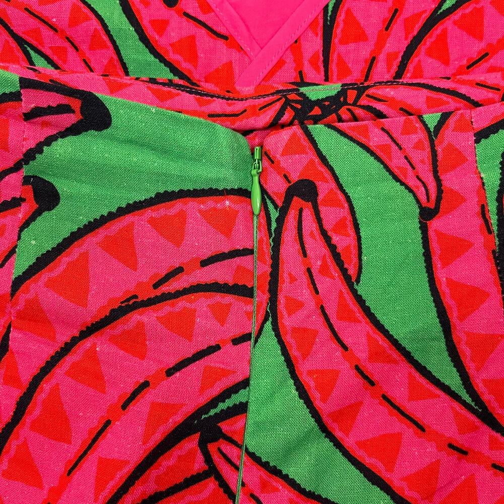FARM Rio Red and Green Floral Midi Skirt - Picture 6 of 15